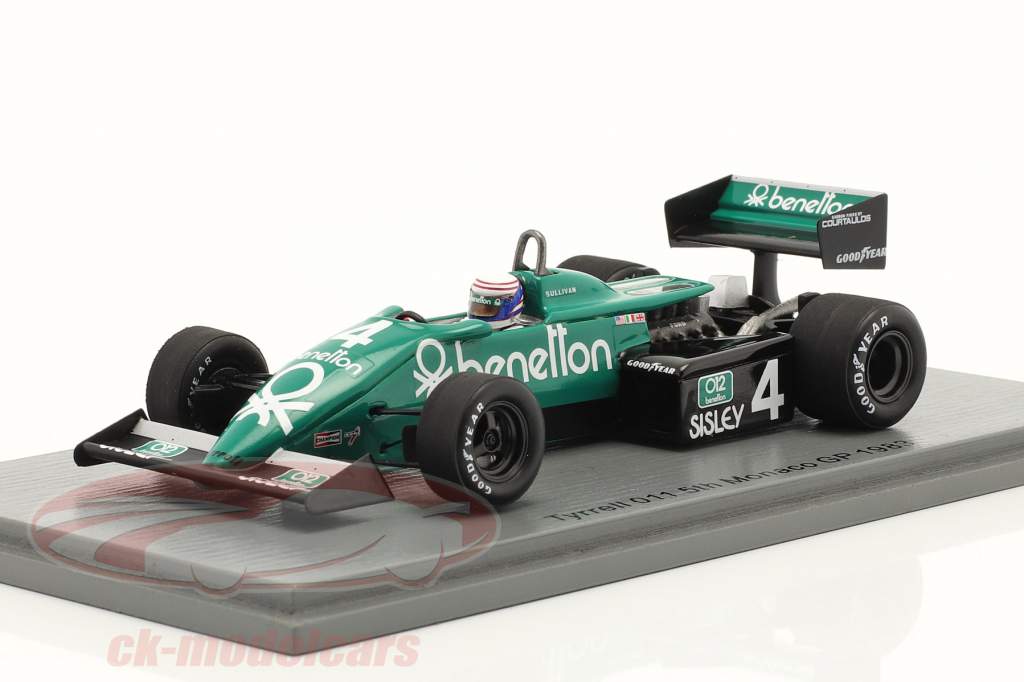 Danny Sullivan Tyrrell 011B #4 5th Monaco GP Formel 1 1983 1:43 Spark