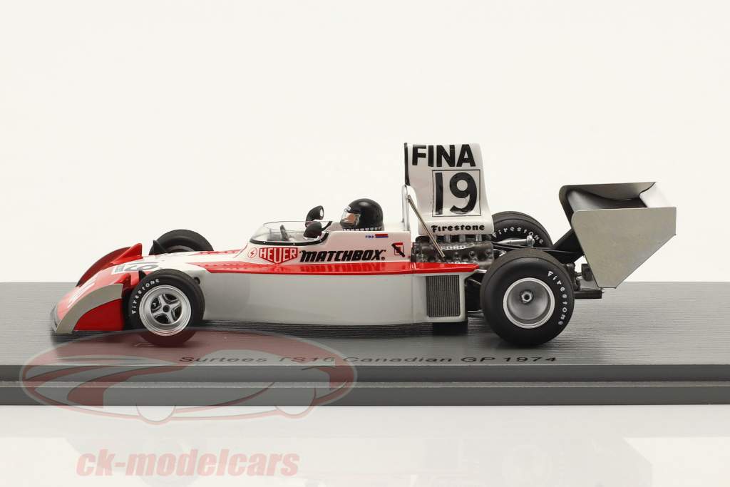 Helmuth Koinigg Surtees TS16 #19 canadense GP Fórmula 1 1974 1:43 Spark
