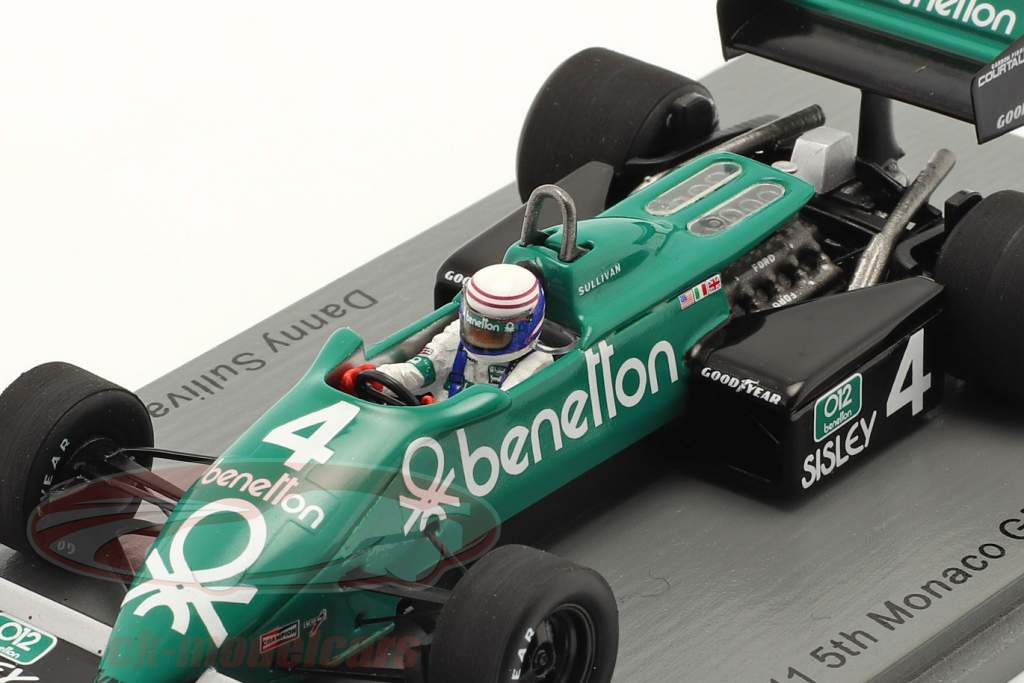 Danny Sullivan Tyrrell 011B #4 5th Monaco GP Formel 1 1983 1:43 Spark