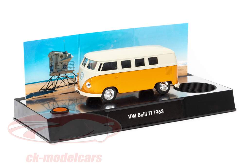 VW Bulli T1 Advent Calendar: Volkswagen VW Bulli T1 1963 yellow / White 1:43 Franzis