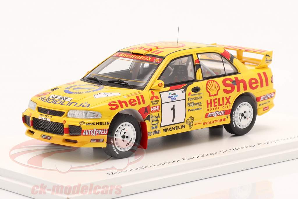 Mitsubishi Lancer Evo III #1 勝者 Rallye 1000 Lakes フィンランド 1995 1:43 Spark