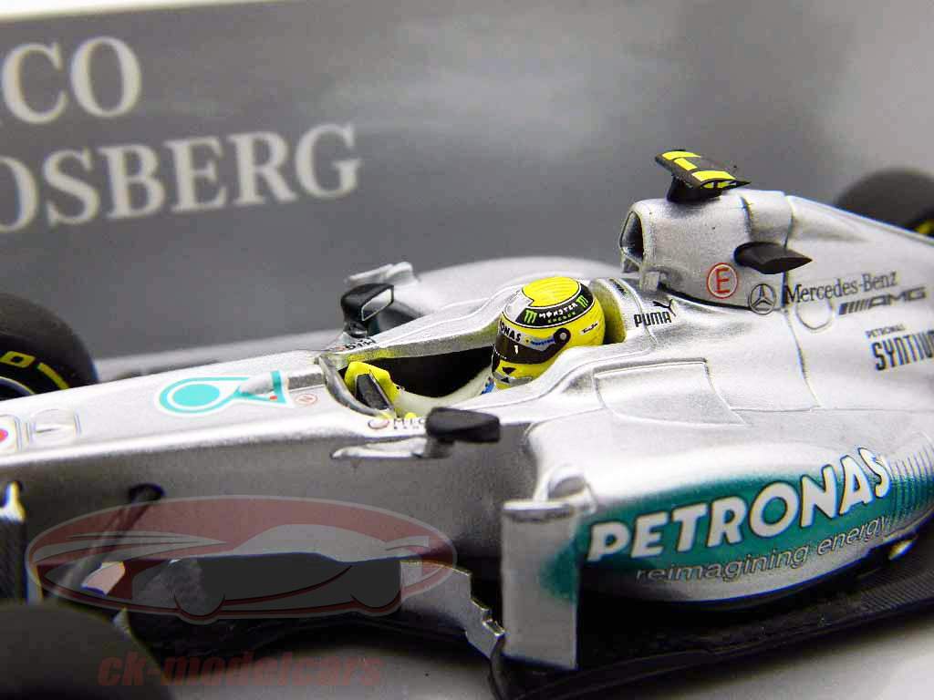 Nico Rosberg Mercedes W03 Showcar AMG Petronas formula 1 2012 1:43 Minichamps