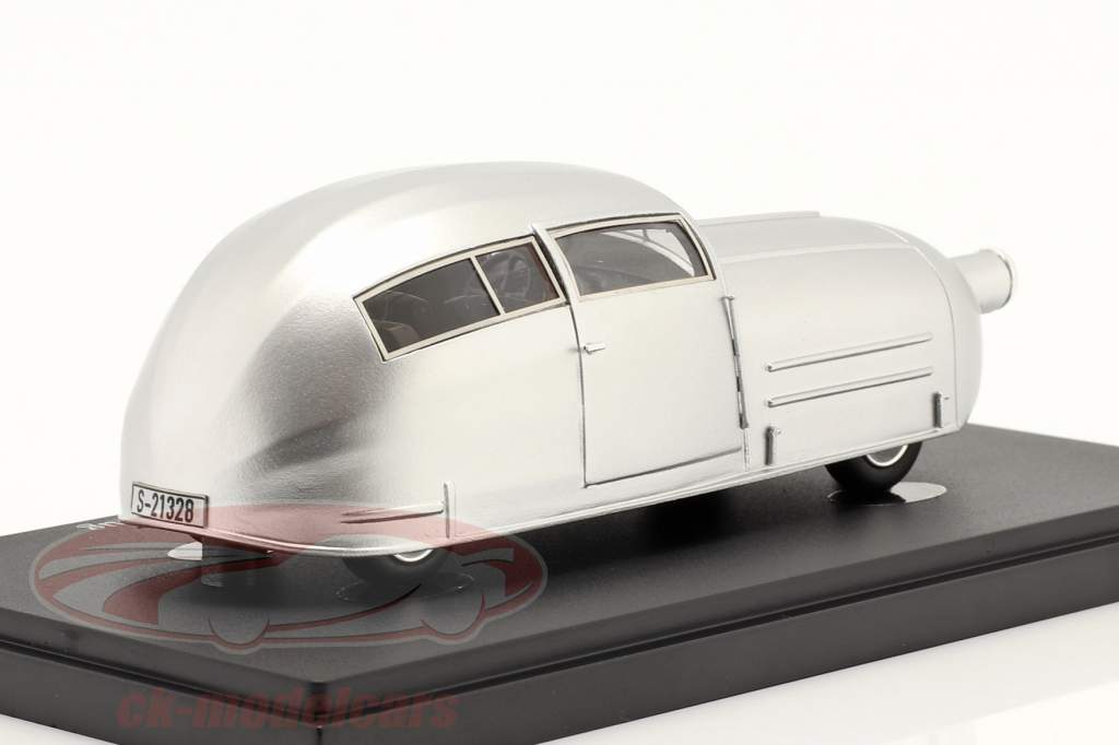 Espenlaub / Wanderer Strømlinet køretøj Byggeår 1928 sølv 1:43 AutoCult