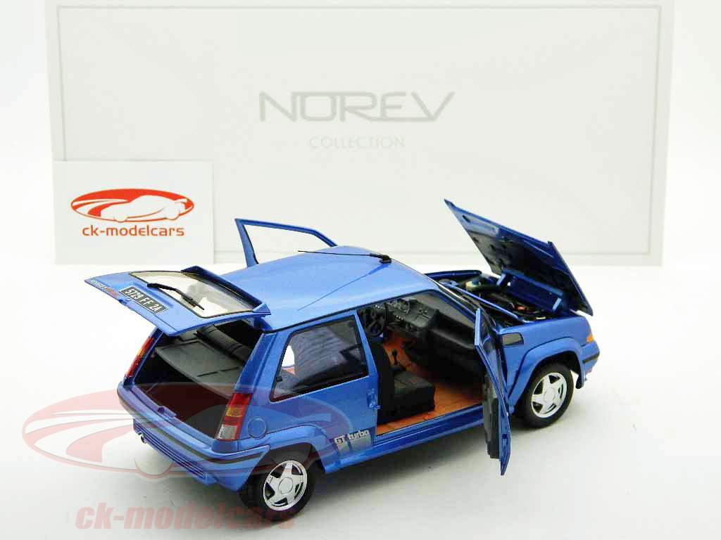 Renault 5 GT Turbo 1987 blå metallic / blå metallic 1:18 Norev