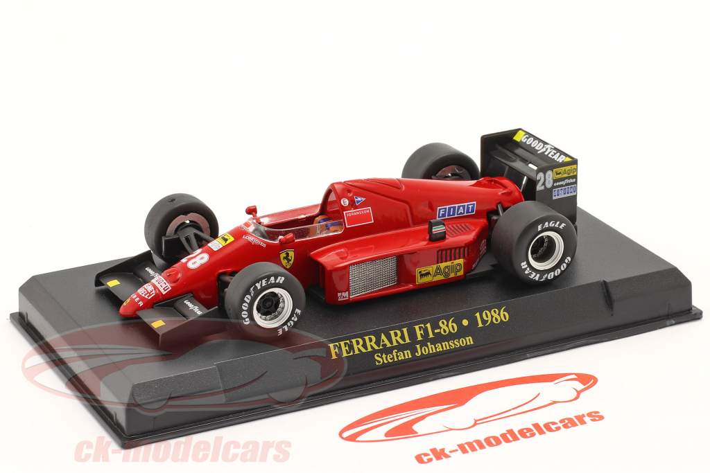 Stefan Johansson Ferrari F1-86 #28 fórmula 1 1986 1:43 Altaya