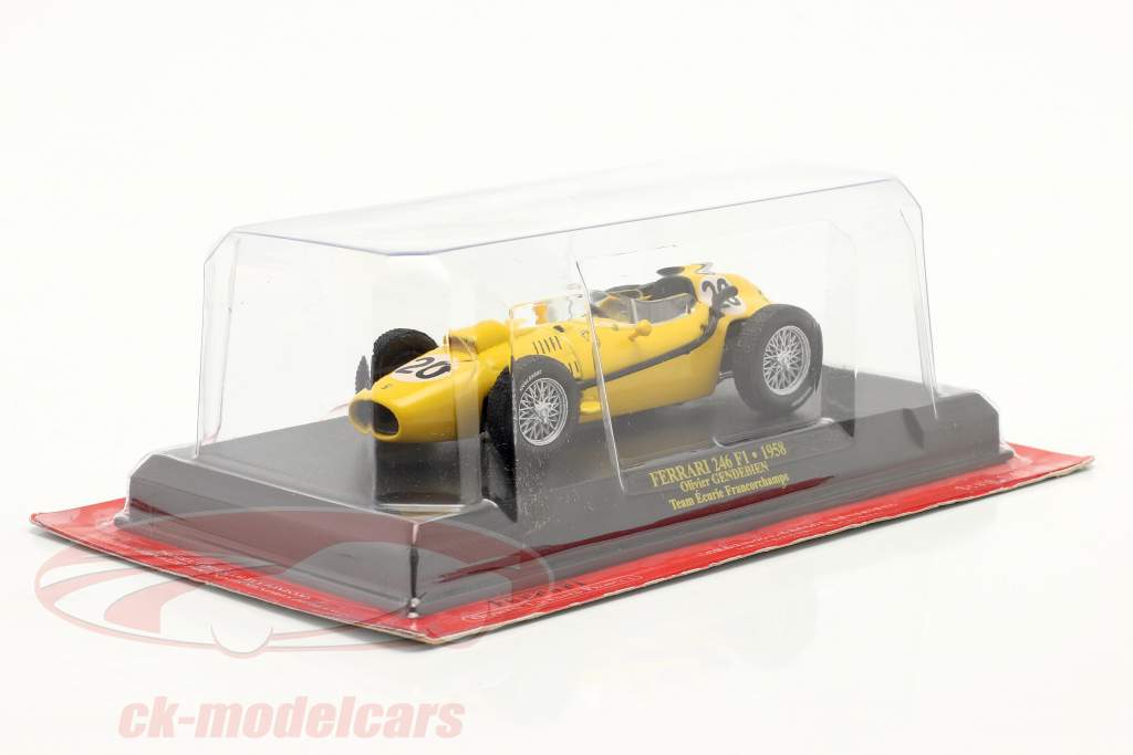 Olivier Gendebien Ferrari Dino 246F1 #20 formule 1 1958 1:43 Altaya