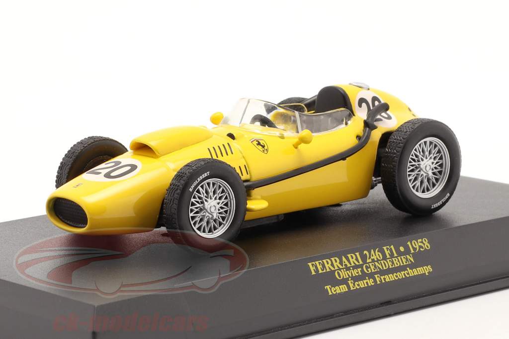 Olivier Gendebien Ferrari Dino 246F1 #20 formule 1 1958 1:43 Altaya