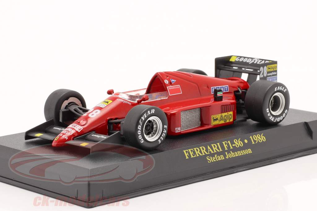 Stefan Johansson Ferrari F1-86 #28 fórmula 1 1986 1:43 Altaya