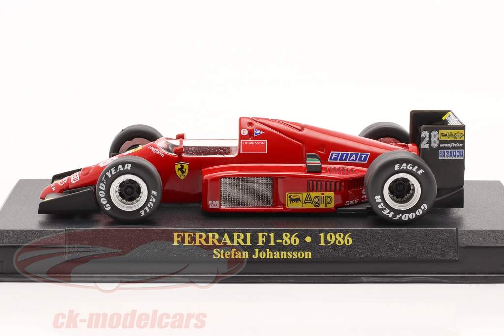 Stefan Johansson Ferrari F1-86 #28 fórmula 1 1986 1:43 Altaya
