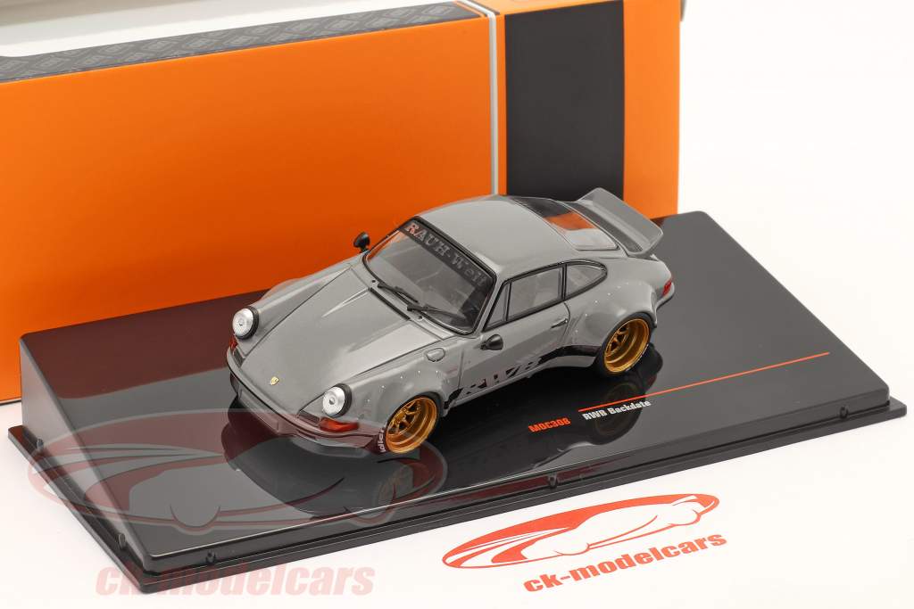 Porsche 911 (964) RWB Rauh-Welt Backdate grey 1:43 Ixo