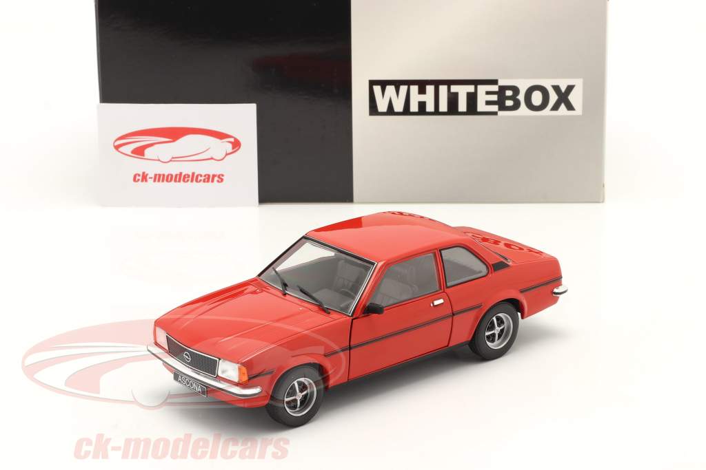 Opel Ascona B Rød 1:24 WhiteBox