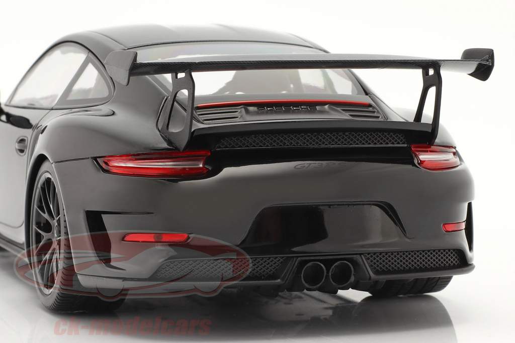 Porsche 911 (991 II) GT3 RS Weissach Package 2019 sort / sort fælge 1:18 Minichamps