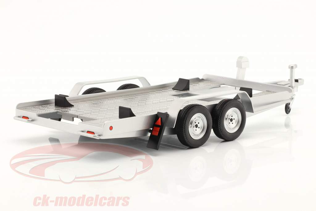 Car trailer silver 1:18 Ixo