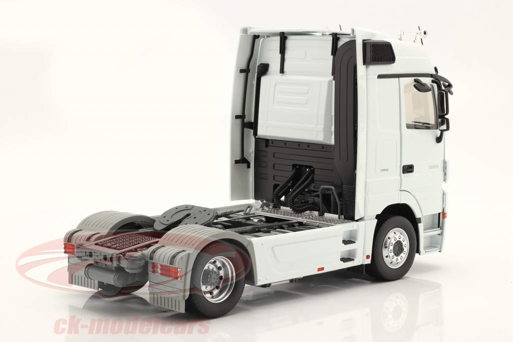 Mercedes-Benz Actros MP03 CAB1860 V8 Sattelzugmaschine 2008 perlweiß 1:18 Eligor