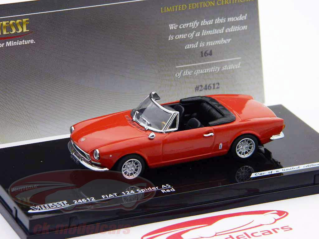 Fiat 124 Spider AS red 1:43 Vitesse