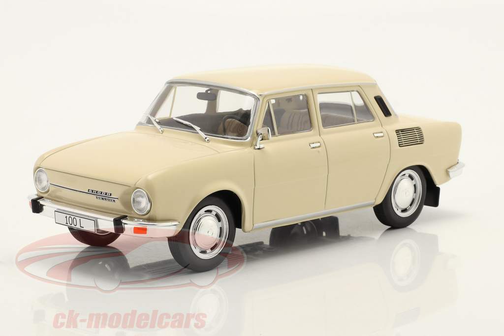 Skoda 100 L light beige 1:24 WhiteBox