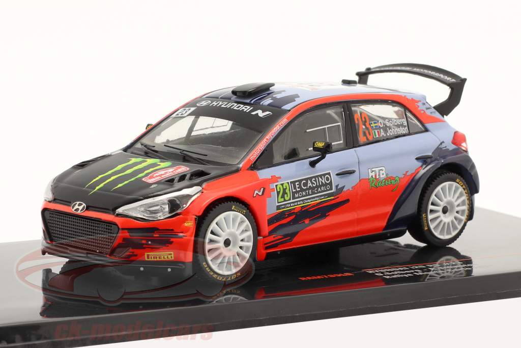Hyundai i20 Coupe WRC #23 Rallye Monte Carlo 2021 Solberg, Johnston 1:43 Ixo