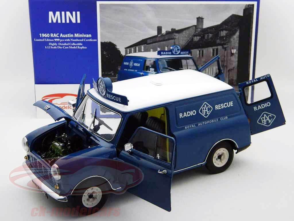 Mini Royal Automobile Club Austin Minivan blu / blu 1:12 SunStar