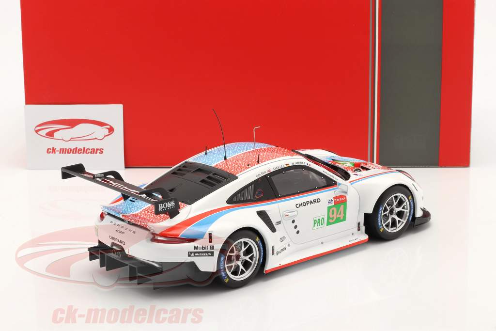 Porsche 911 (991) RSR #94 24h LeMans 2019 Porsche GT Team 1:18 Ixo