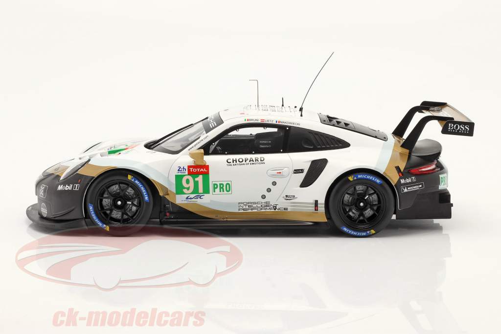 Porsche 911 (991) RSR #91 2nd LMGTE Pro 24h LeMans 2019 Porsche GT Team 1:18 Ixo