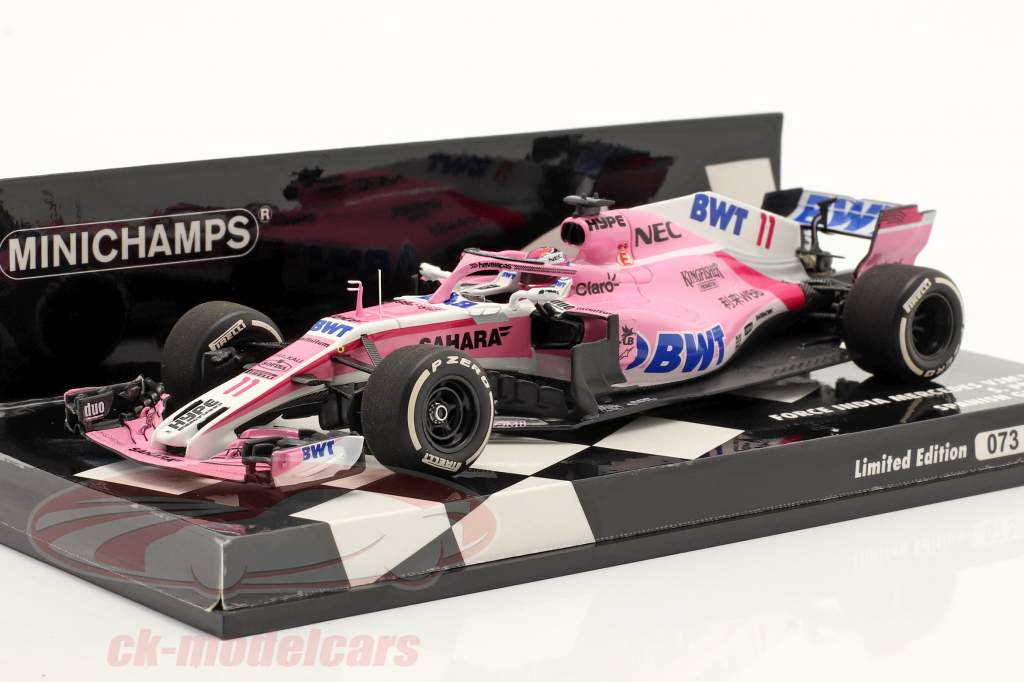 Sergio Perez Force India VJM11 #11 Espagnol GP formule 1 2018 1:43 Minichamps