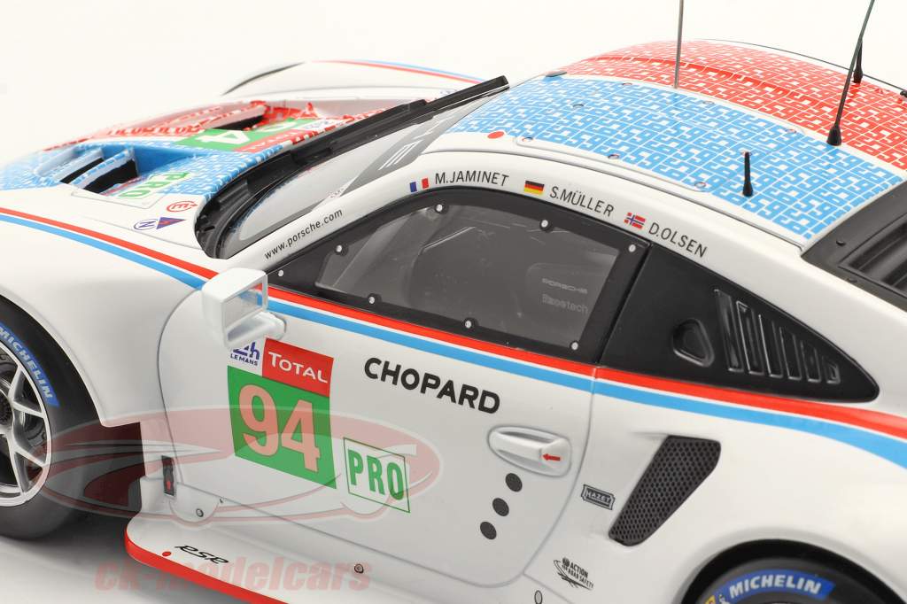 Porsche 911 (991) RSR #94 24h LeMans 2019 Porsche GT Team 1:18 Ixo