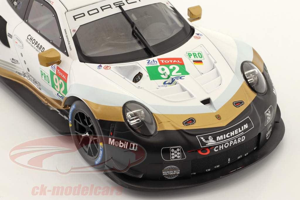 Porsche 911 (991) RSR #92 24h LeMans 2019 Porsche GT Team 1:18 Ixo