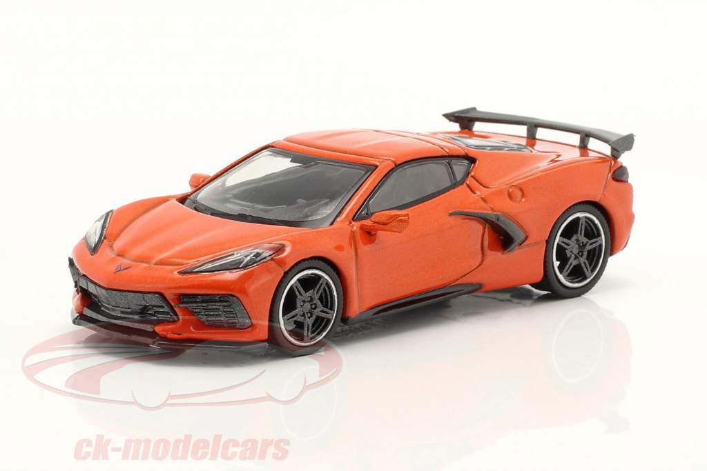 Chevrolet Corvette C8 Stingray LHD Año de construcción 2020 Sebring naranja 1:64 TrueScale
