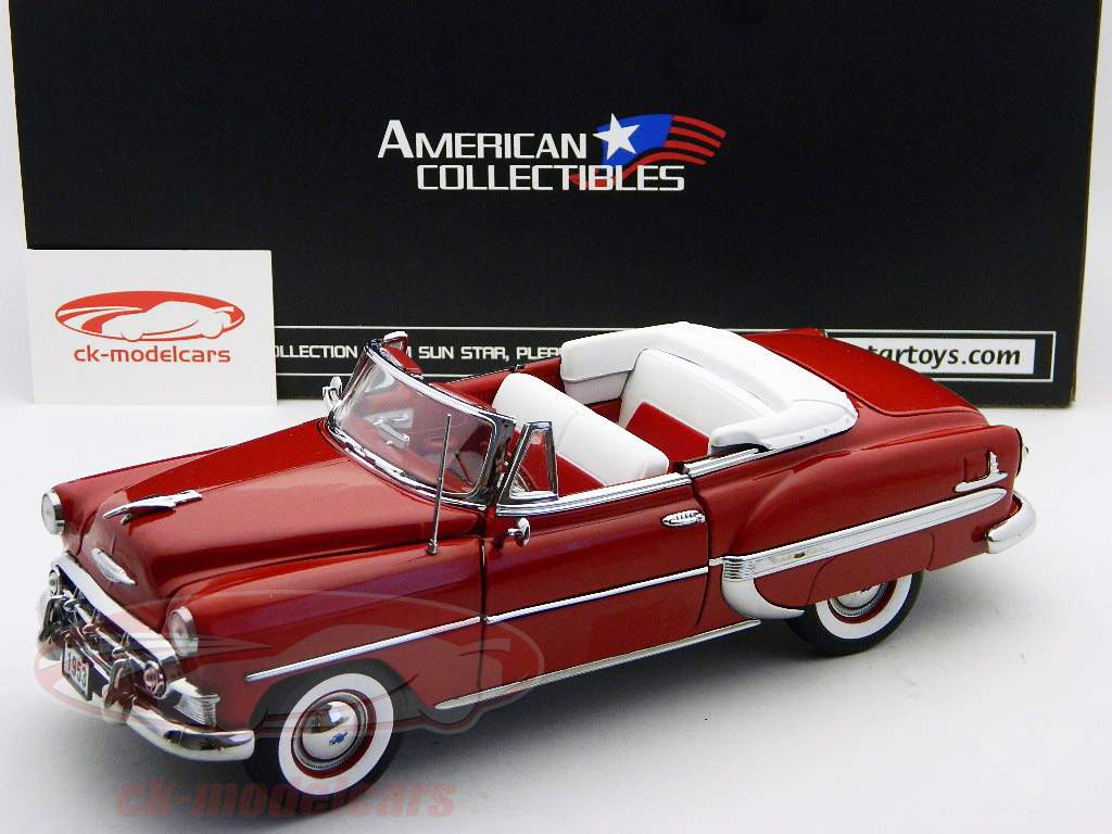 雪佛兰Bel Air的开篷车年份1953红/目标红色1:18森斯尔