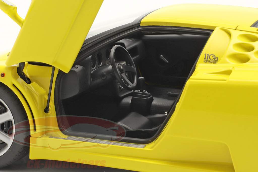 Bugatti EB 110 SS year 1992 yellow 1:18 AUTOart