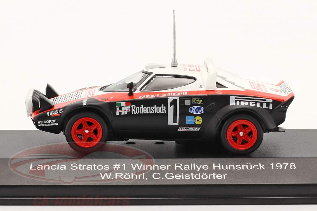 Lancia Stratos HF #1 Winner Hunsrück Rallye 1978 Röhrl, Geistdörfer 1:43 CMR