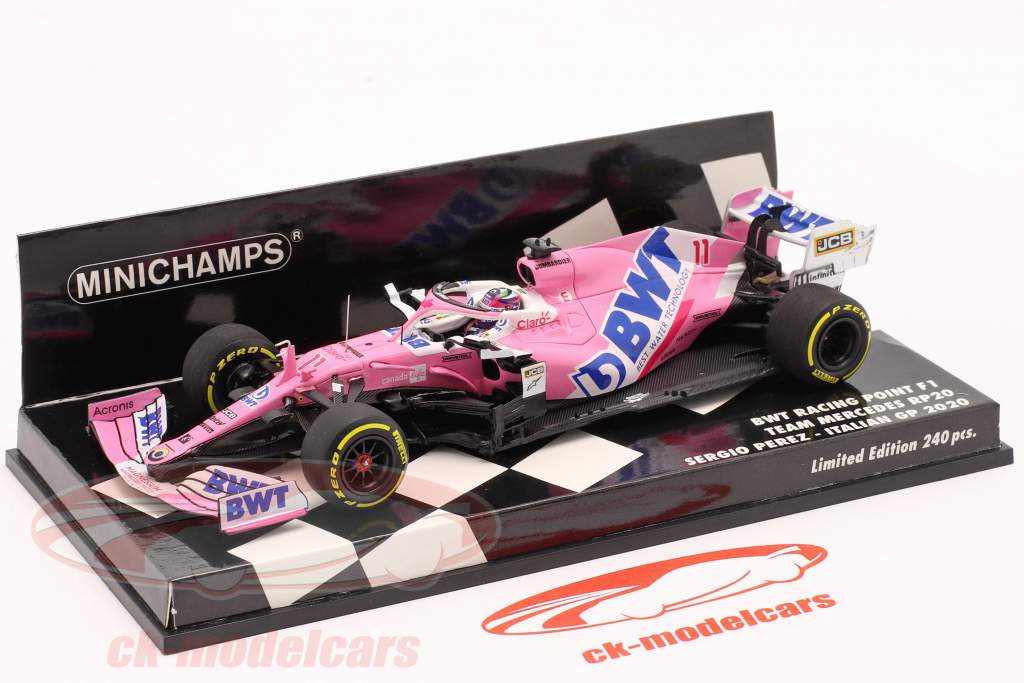 Sergio Perez Racing Point RP20 #11 italiano GP fórmula 1 2020 1:43 Minichamps