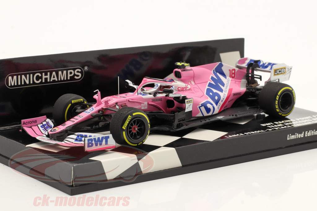 Lance Stroll Racing Point RP20 #18 3 italiensk GP formel 1 2020 1:43 Minichamps