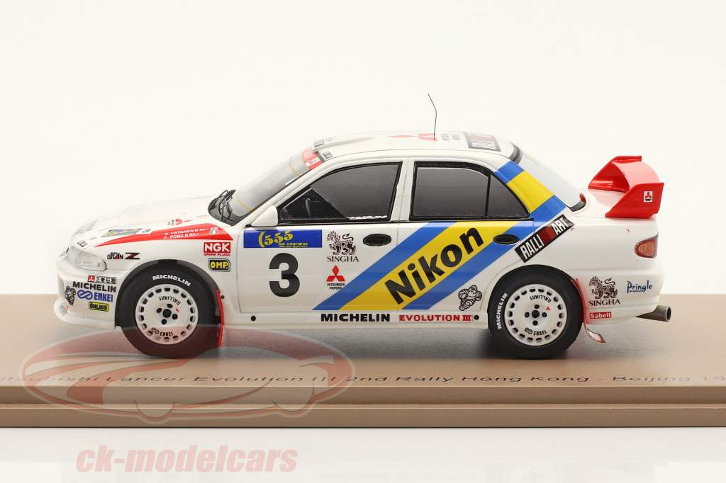 Mitsubishi Lancer Evo III #3 2e Rallye HongKong Beijing 1995 1:43 Spark
