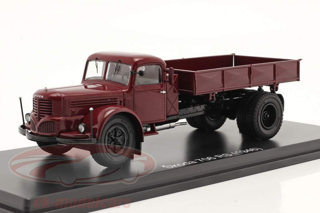 Skoda 706 RS Dieplader bouwjaar 1946 donkerrood 1:43 Premium ClassiXXs