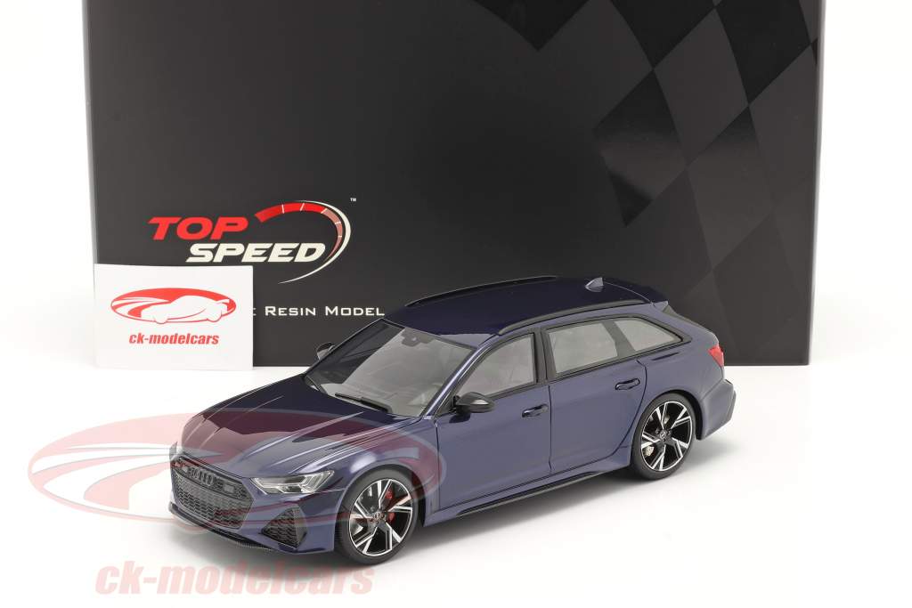 Audi RS 6 Avant navarra azul metálico 1:18 TrueScale