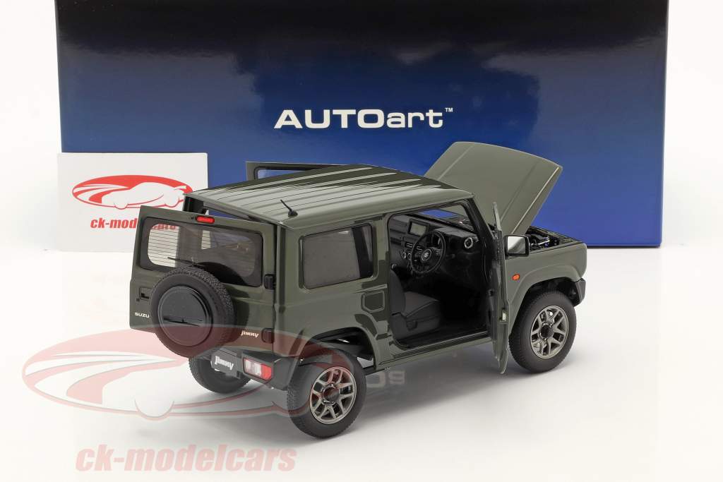 Suzuki Jimny (JB64) RHD Année de construction 2018 vert foncé 1:18 AUTOart