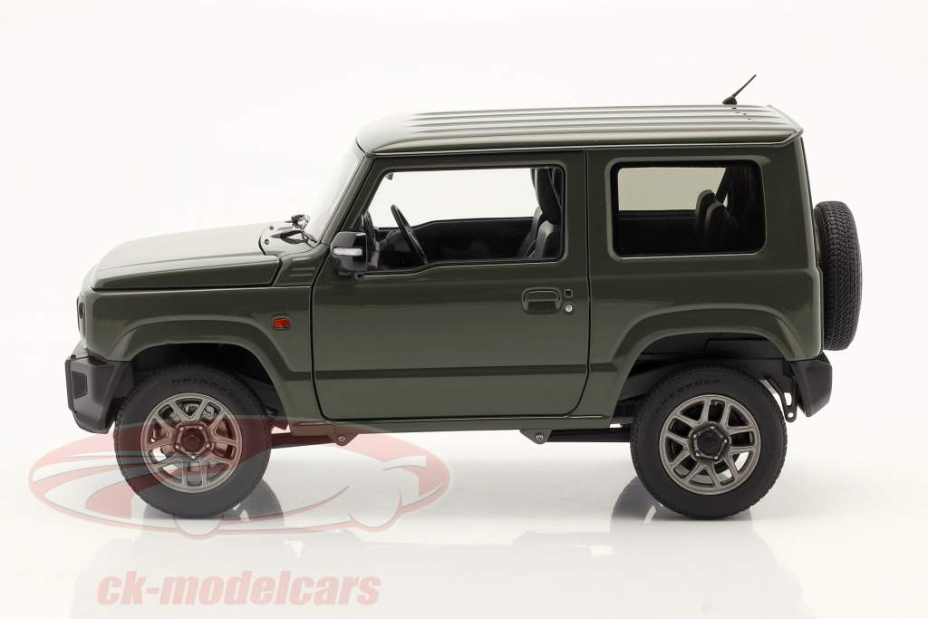 Suzuki Jimny (JB64) RHD Byggeår 2018 mørkegrøn 1:18 AUTOart