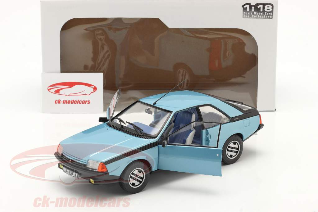 Renault Fuego GTS Año de construcción 1980 Azul claro metálico 1:18 Solido