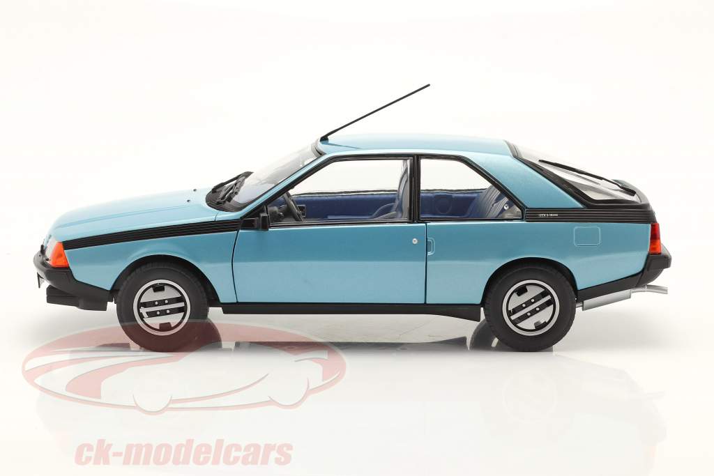 Renault Fuego GTS Año de construcción 1980 Azul claro metálico 1:18 Solido