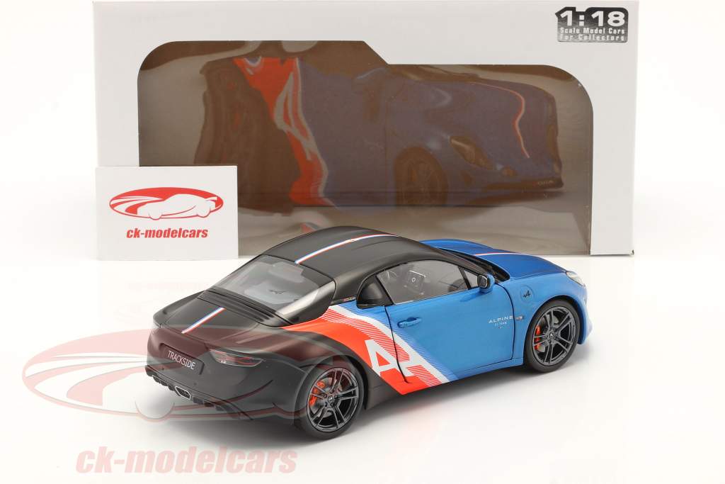 Alpine A110S Trackside Edition 2021 bleu / noir / rouge / blanc 1:18 Solido