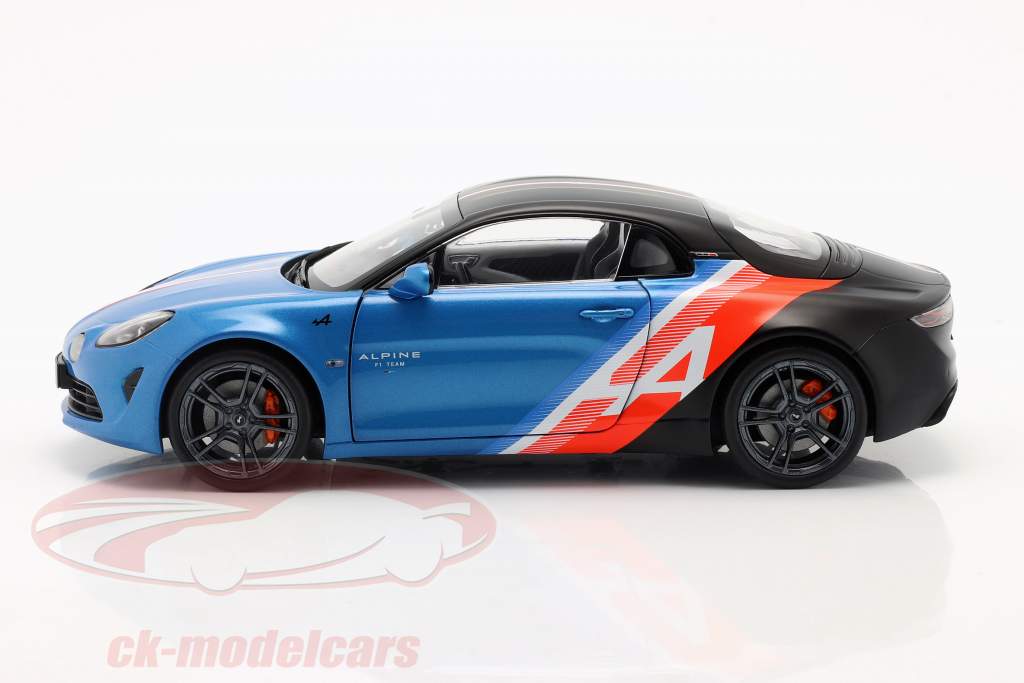 Alpine A110S Trackside Edition 2021 bleu / noir / rouge / blanc 1:18 Solido