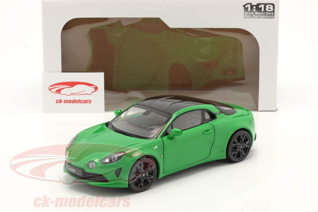 Alpine A110S Pure Color Edition 2021 grün metallic 1:18 Solido
