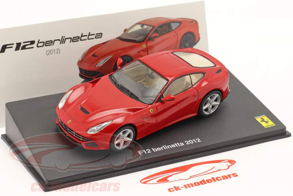 Ferrari F12 Berlinetta Ano de construção 2012 com Mostruário vermelho 1:43 Altaya