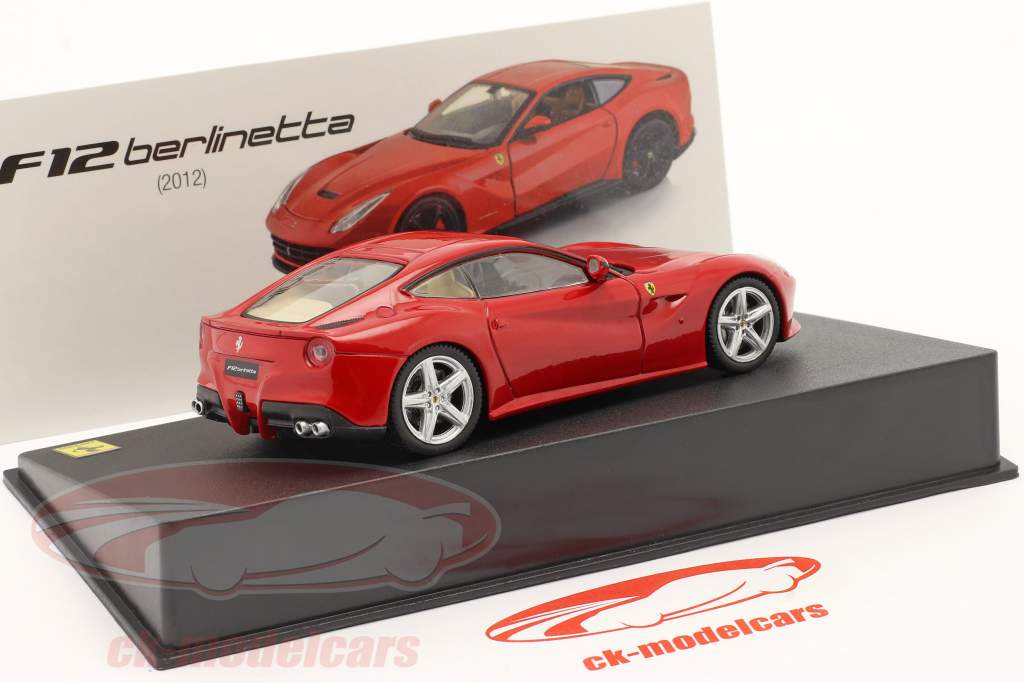 Ferrari F12 Berlinetta Byggeår 2012 med Udstillingsvindue Rød 1:43 Altaya