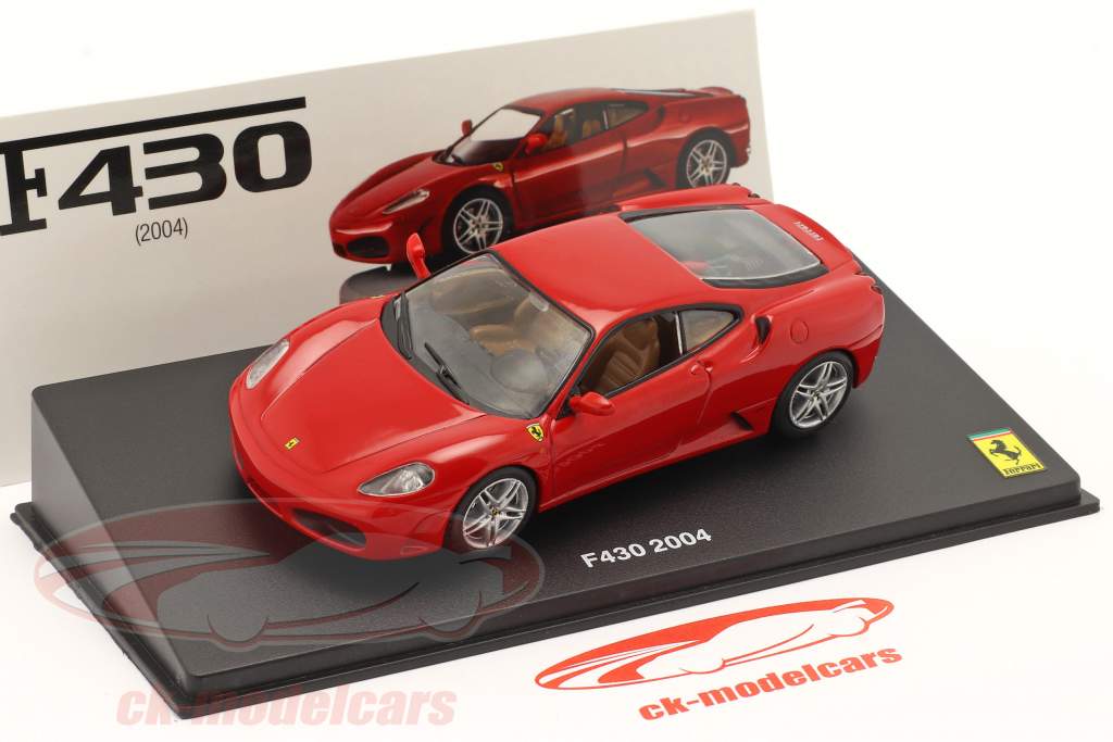 Altaya 1:43 Ferrari F430 建設年 2004 と ショーケース 赤