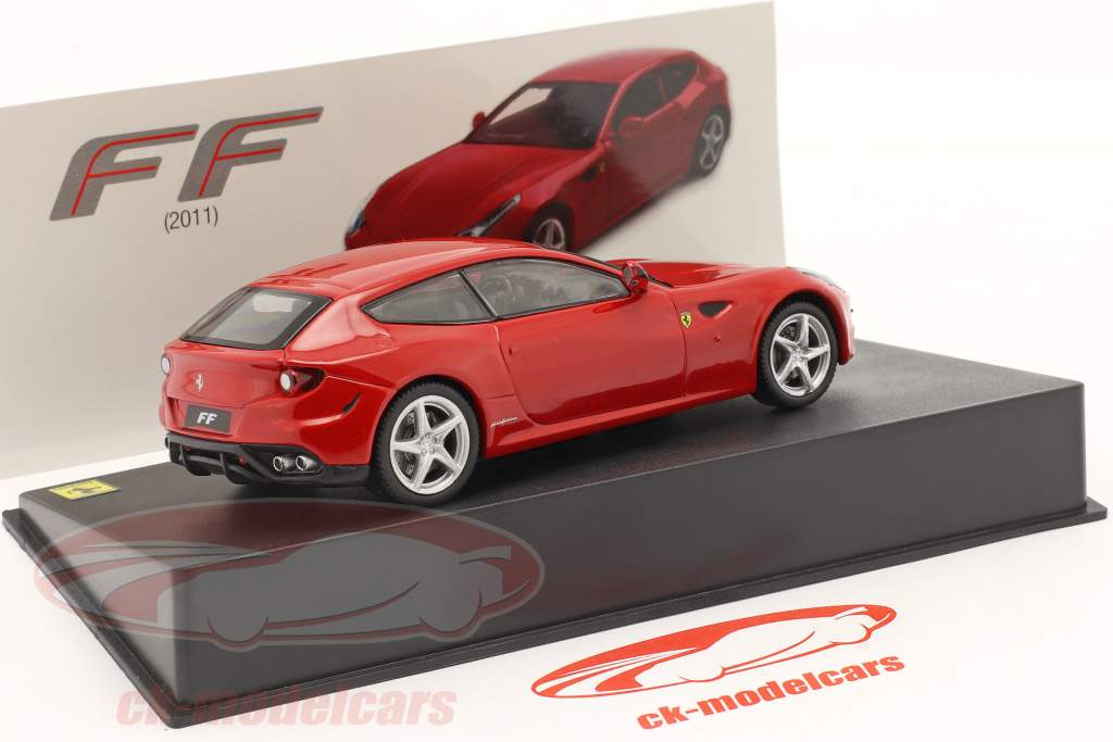 Ferrari FF Baujahr 2011 mit Vitrine rot 1:43 Altaya