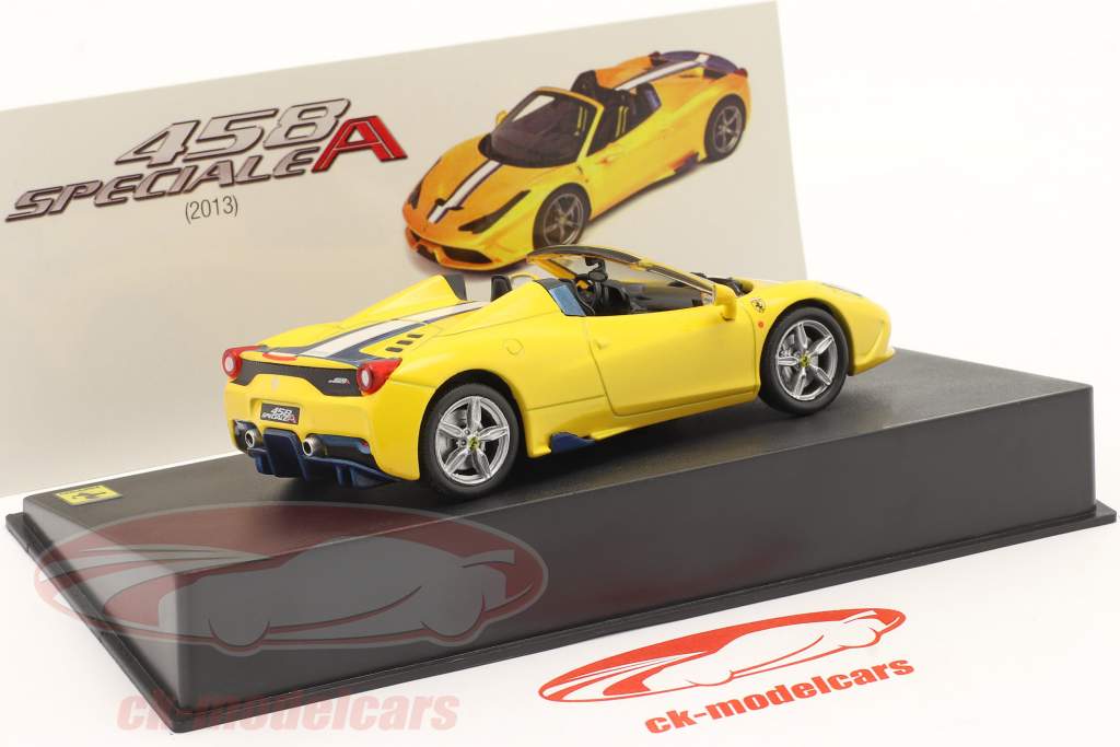 Ferrari 458 Speciale A Год постройки 2013 с участием Витрина желтый 1:43 Altaya