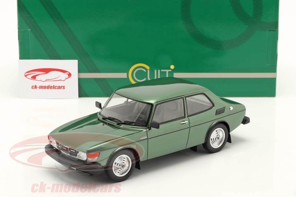 Saab 99 Turbo Baujahr 1978 grün metallic 1:18 Cult Scale