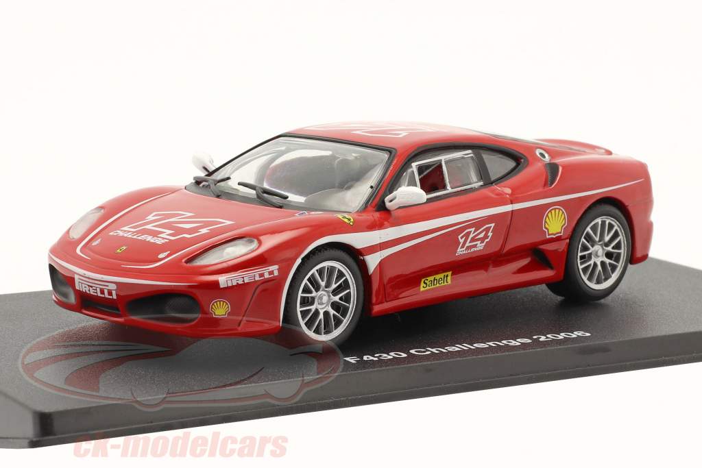 Ferrari F430 Challenge #14 year 2006 with showcase red / white 1:43 Altaya